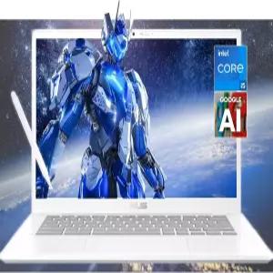 ASUS 크롬북 구글 AI 노트북 터치스크린 스타일러스 펜 - 14인치 FHD 디스플레이 인텔 코어 i5-1335U 8GB