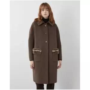 올리비아로렌 포켓 밍크퍼 배색 코트VOPEA3WA336 1269816