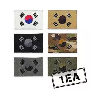 멀티캠 컬러 블랙 미니 태극기 30mm X 20mm 패치 와펜 미니태극기 멀티캠패치 소형태극기