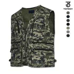 [탑보이][탑보이] 빅사이즈 반달 아웃도어 작업조끼 (DA027)