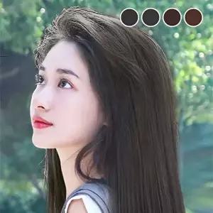 롱 헤어 피스 브릿지 붙임머리 가발 똑딱이 부분 60cm-WFGI32X