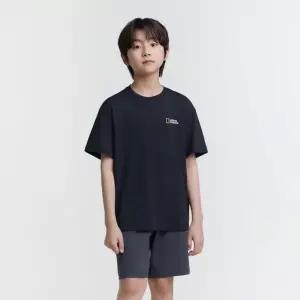 내셔널지오그래픽 NATIONAL GEOGRAPHIC 키즈 K252UPB902 냉감 5부 상하 SET CARBONBLACK 5007187747 215543