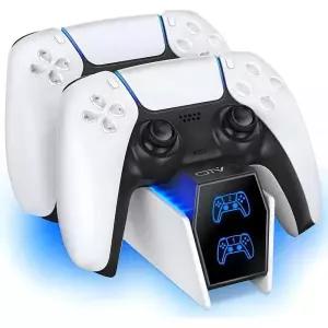 OIVO PS5 컨트롤러 충전기, 2가지 케이블 유형이 있는 2H 고속 플레이스테이션 5 P4 인터랙티브 피규어용