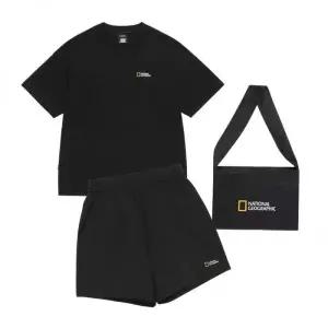 내셔널지오그래픽 NATIONALGEOGRAPHIC N262UPB900 반팔 반바지 미니백 3PCS 세트 BLACK N262UPB900099 3220