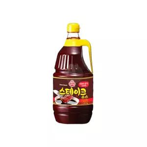 오뚜기 스테이크소스 2.1Kg 대용량 식자재 업소용 바비큐 고기소스 숯불바베큐양념 립소스