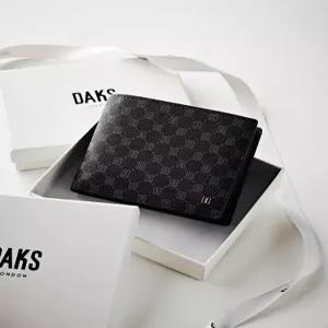 닥스 액세서리 26FW [반지갑][LOUIS PVC][루이스 PVC] 블랙 루이스 DD 패턴 PVC DBWA6F123BK