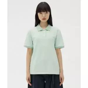 OIOI COLLECTION 베이직 스탠다드 피케 티셔츠 [MINT] 175504