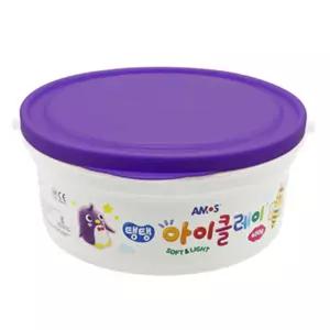 아모스 탱탱 아이클레이 대용량 버킷 400g (보라)아이 완구 장난감 만들기 만들기놀이