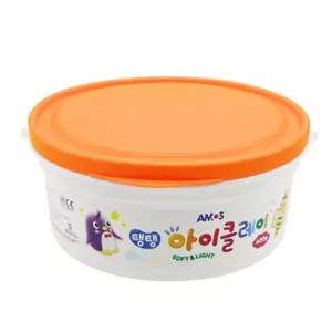 아모스 탱탱 아이클레이 대용량 버킷 400g (주황)아이 완구 장난감 만들기 만들기놀이