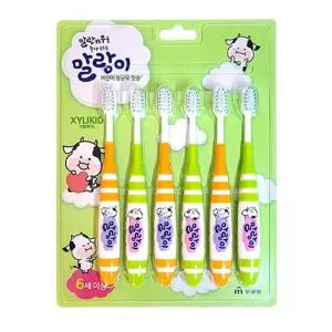 자일리키드 말랑이칫솔 2스텝 6세 6개입 영구치케어