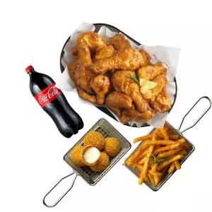 [bhc] 골드킹 콤보+뿌링치즈볼+케이준프라이+콜라1.25L