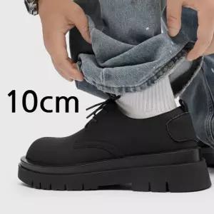 남성 10cm 키높이 구두 유광 가죽 로퍼 드레스화 결혼식 하객 신발 정장화