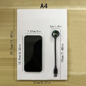 일몰 프로젝션 램프, USB 홈 데코 분위기 조명, 다각도 회전 가능, 거실 및 침실에 적합