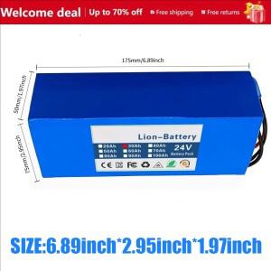 18650 24V 리튬 배터리 6S3P 8Ah-20Ah 6000mAh 충전식 팩 전자기기용 포함