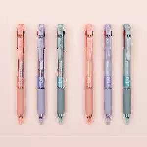 모나미 플립3 볼펜 3색 0.5 / 0.7mm 그립감 클립 단체 인쇄