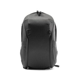 Peak Design Everyday 백팩 지퍼 15L, 블랙, 270도 지퍼, 양면 포켓, FlexFold 디바이더, 15인치 노트북에 적합, 카메라 휴대, 일상 출퇴근 또는 여행용, 남성 및 여성용 다용도 백팩