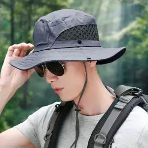 잠바 남성 사파리 야상점퍼 차광모자 메쉬 작업모 사하라캡 햇볕가리개 여름