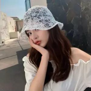 잠바 여름 사파리 야상점퍼 패션 레이스 버킷햇 벙거지 비치모자