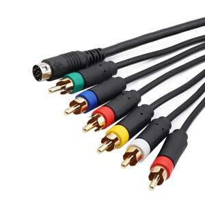 1.8M RGB/RGBS 케이블 Sega Drive 2 용 9 핀 커넥터 비디오 콘솔 CRT 모니터 MD2 게임