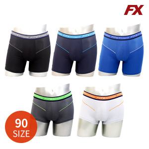 피트엑스 남 주니어팬티 스포티 에어로쿨 드로즈팬티 5종세트 90 Size 한정