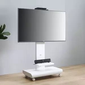 인페쏘 이동식거치대 삼성 LG 호환 TV스탠드 대형 티비거치대 브라켓 55인치 65인치 75인치 80인치 사무실 화상 회의용 학교 학원 교육용 전자칠판 