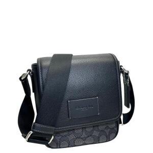 코치 가방 남성 COACH 숄더백 시그니처 루카스 크로스 바디 가방 CAT13 SVO1U 숯 × 블랙 [병행 수입품]