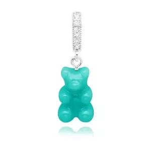 [크리스탈헤이즈] NOSTALGIA BEAR-MYKONOS BLUE-PAVE CONNECTOR SILVER 여성 참