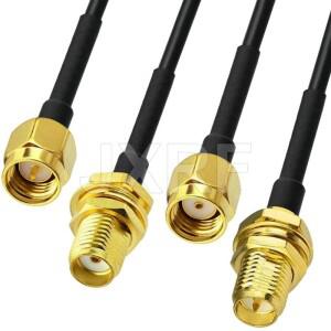 SMA 남성 RP 여성 RG174 동축 케이블 연장 WIFI 3G 4G 안테나 용 구리 피더 와이어