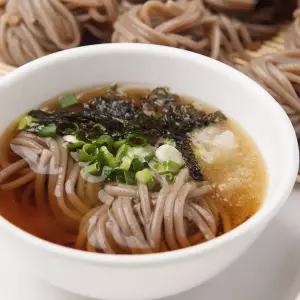 장인의 정통 메밀소바 12인분 세트 (생메밀면+장국 12봉)