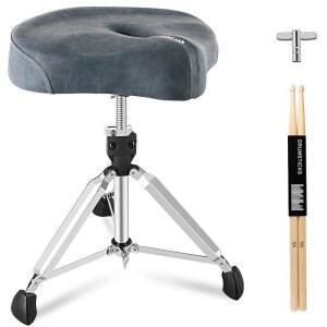 ROWELL DRUM THRONE 튼튼한 드럼 왕좌 에어 의자 키가 스툴 블루 오토바이 시트 상쾌하고 높이 조절 좋은 가이드 사람 통기성이 시트 가능한 스타일 성인용 텍스처