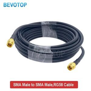 1M 2M 5M SMA 남성 RG58 50ohm 동축 케이블 플러그 WiFi 안테나 연장 커넥터 어댑터 피그 테일