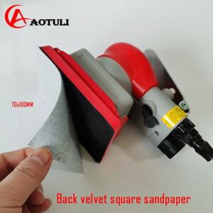 Square Flocking Sandpaper70x100mm 미니 소형 소형 사각형 그라인더 건식 연마 가죽 에어 시트