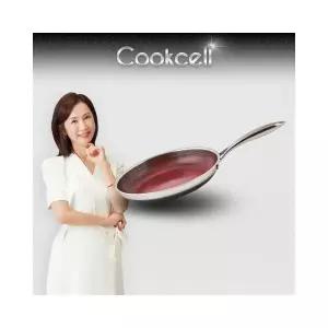쿡셀 단품 세라믹큐브 레드 프라이팬28cm