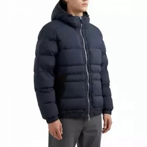 STONE ISLAND 심리스 터널 나일론 다운 후드 자켓