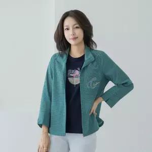 엄마옷  자수카라지퍼 중년여성 데일리 자켓 -RJK2605009-