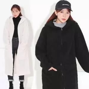 [하프클럽/]TBZ 솜사탕핏 양털집업 보슬보슬한 여성 아우터 후드점퍼