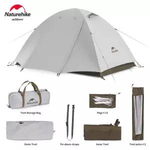 Caping Tent 네이처하이크 캠핑 텐트 방수 UPF50 + 야외 초경량 휴대용 하이킹 트레킹 태양 쉘터 2-3 인용