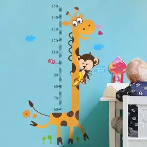아이방 꾸미기 키재기 키재기스티커 기린 nCm7+5VSi