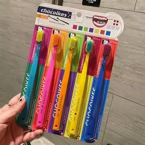5pcs 소프트 칫솔 컬러 시리즈 가정용 교정용 성인 여행 및 호텔에 이상적인 선택