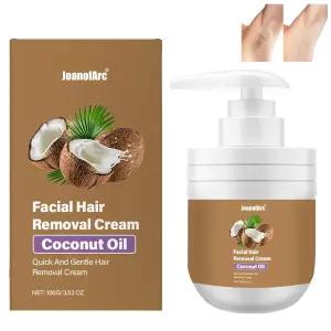 얼굴과 몸을 위한 코코넛 제모 크림 여성용 순한 밤 보습 및 논스틱 포뮬러 3.52 Fl Oz