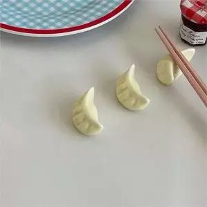 도자기 수저 받침 도자기 젓가락 받침 다용도 귀여운 만두 식기류