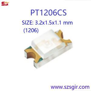 20개 1206 SMD 포토트랜지스터 PT1206CS 포토센서 감광수신