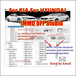 기아 현대 IMMO OFF 스튜디오 SIM2K14X 34X 델파이 MT38 MT86  M797용 오프라인 작동 무제한 키제너레이터
