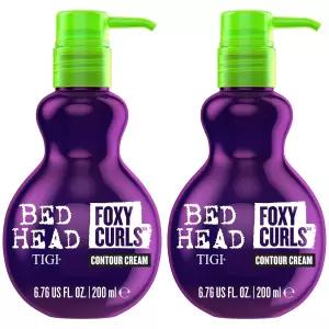 TIGI 침대 헤드 컬 크림 포시 2팩 가벼운 정의를 위한 컨투어 곱슬머리 컨트롤 항습 웨이브 및 컬리 헤어
