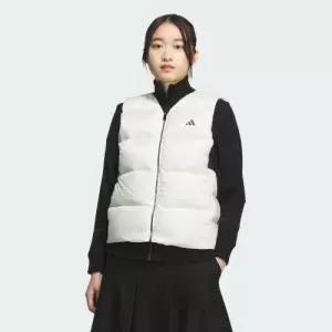 아디다스 골프 퍼텍스 퀀텀 전장 지퍼 다운 베스트 JM7128 경량패딩 다운재