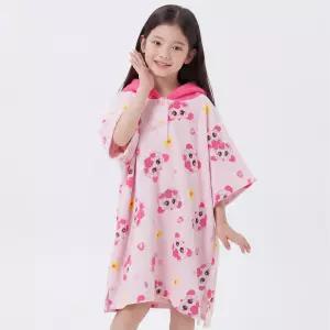 티니핑 하츄핑 크라운 후드 비치가운 / 유아 키즈 목욕 샤워 가운