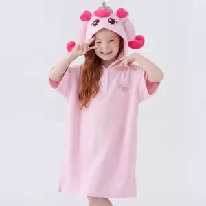 티니핑 하츄핑 프린세스 입체 후드 비치가운 / 유아 키즈 목욕 샤워 가운