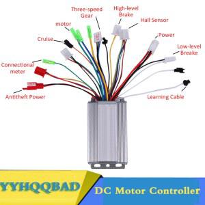 전동 킥보드 컨트롤러 전기 자전거 스쿠터용 브러시리스 모터 36V 350W 48V