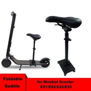 전동 킥보드 컨트롤러 ES2 스쿠터 조정 가능한 좌석 편안한 충격 흡수 안장 Ninebot ES1/ES2/E22/E25 업그레이드 액세서리 용 접이식 DIY 부품