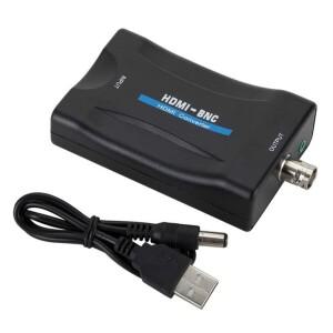 HDMI-BNC 변환기 비디오 어댑터 - TV  모니터  VCR  DVR용 HDMI를 동축 아날로그 CVBS 신호로